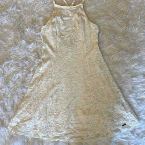 halliday lace trim short dress Mable Lace Trim Mini Dress • Shop American Threads Online Boutique White / S